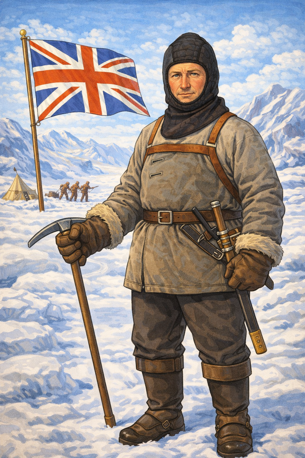 Cartoon portrait of William Lashly